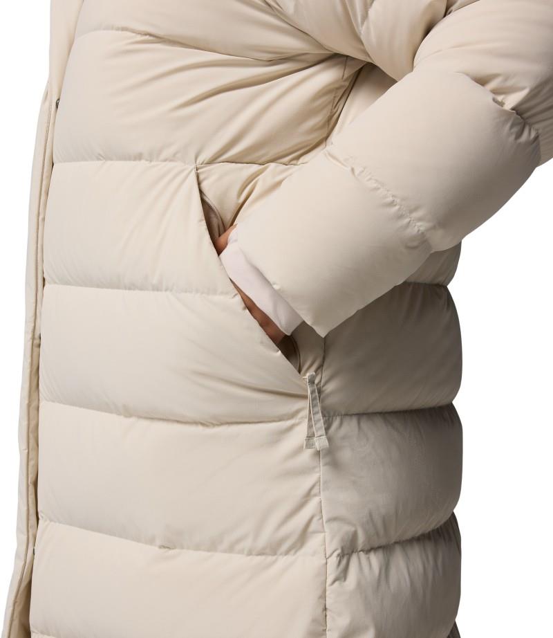 Amaze Puff Long Hooded Jacket, Extended - Womens - dark stone 1