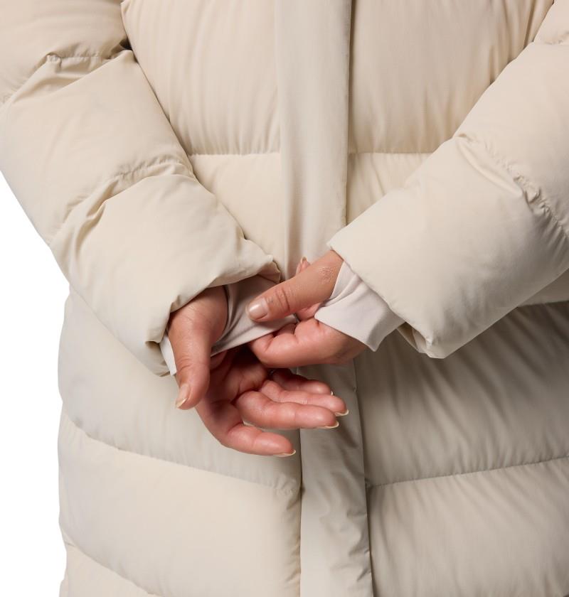 Amaze Puff Long Hooded Jacket, Extended - Womens - dark stone 1