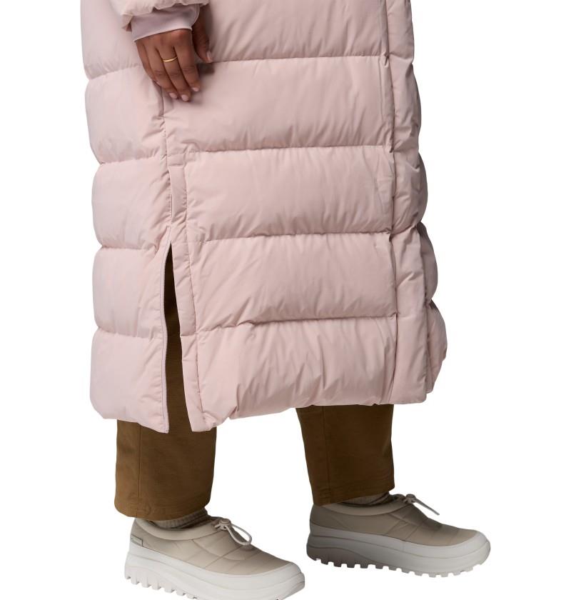 Amaze Puff Long Hooded Jacket, Extended - Womens - mineral pink 1