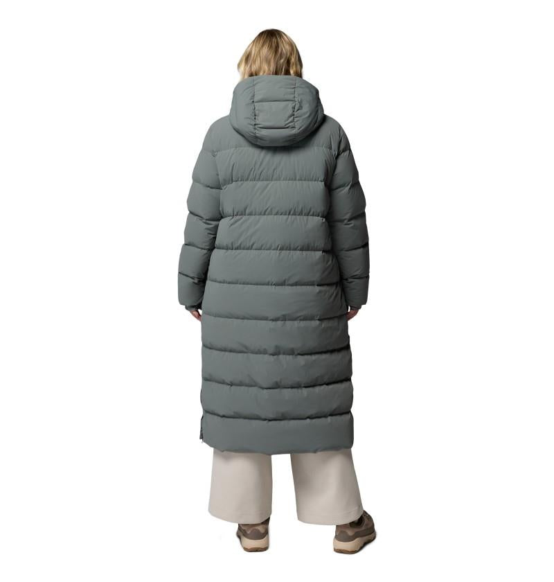 Amaze Puff Long Hooded Jacket, Extended - Womens - sedona sage 1
