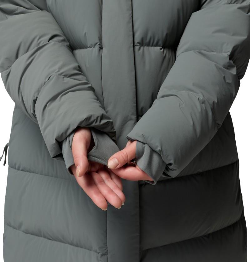 Amaze Puff Long Hooded Jacket, Extended - Womens - sedona sage 1