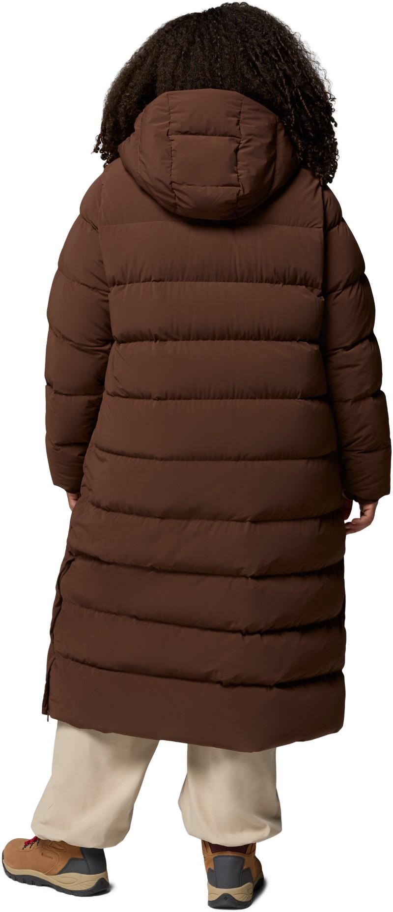 Amaze Puff Long Hooded Jacket, Extended - Womens - tobacco 1