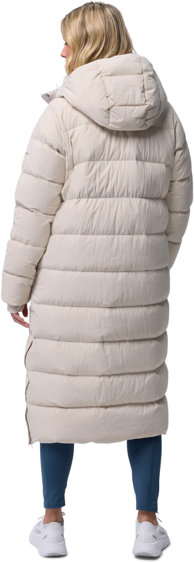Amaze Puff Long Hooded Jacket - Womens - dark stone 1