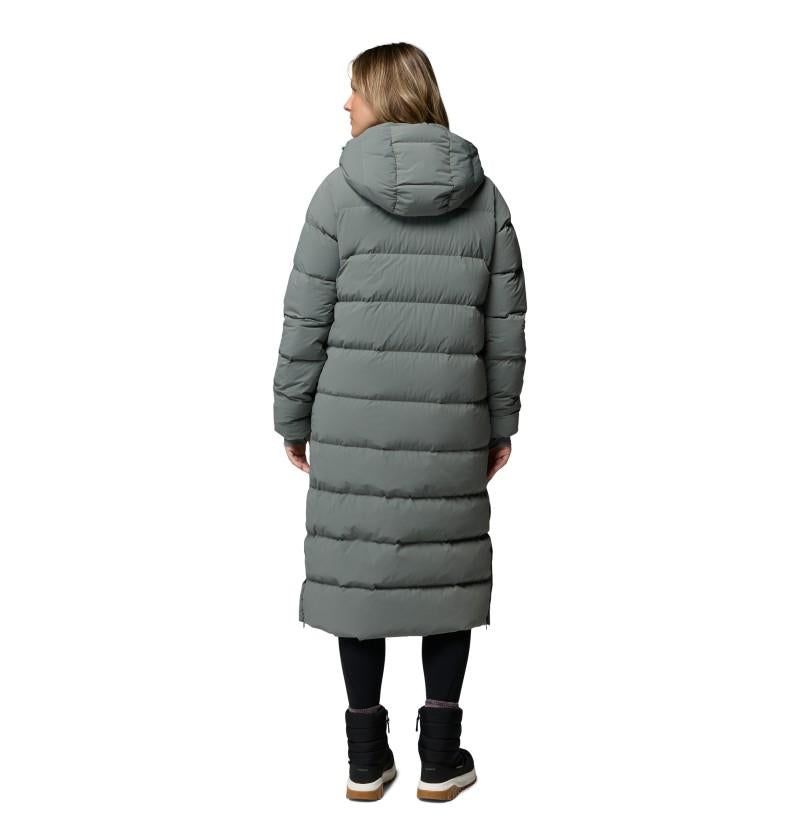 Amaze Puff Long Hooded Jacket - Womens - sedona sage 1