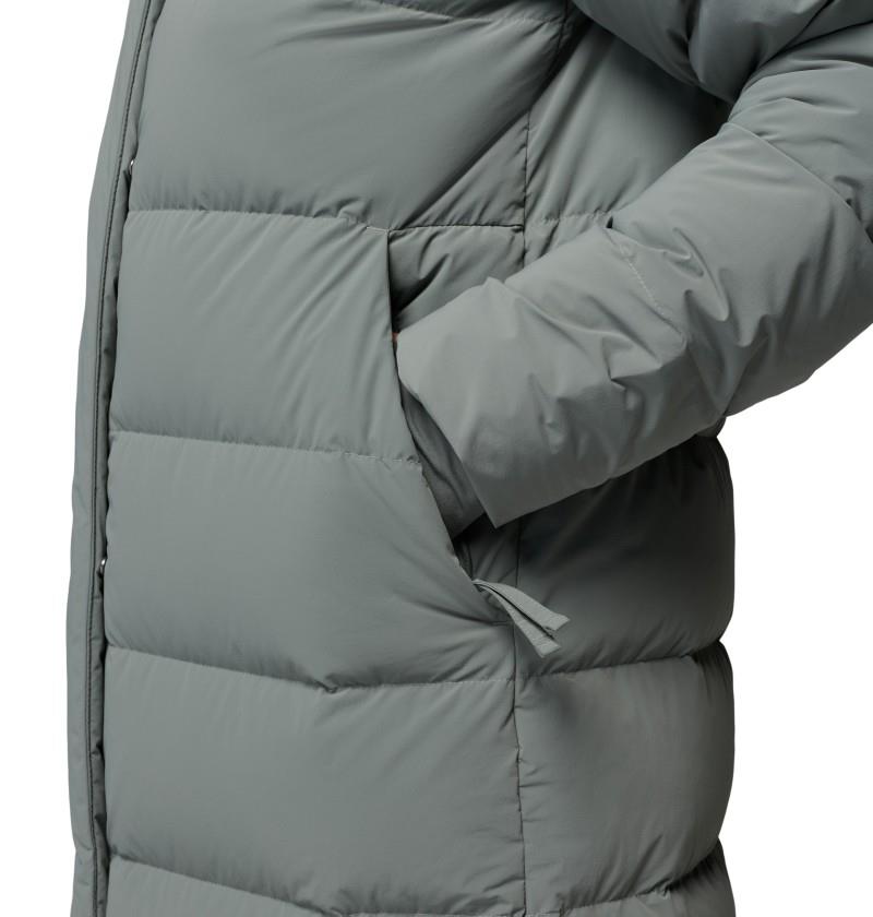 Amaze Puff Long Hooded Jacket - Womens - sedona sage 1
