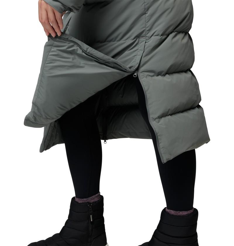 Amaze Puff Long Hooded Jacket - Womens - sedona sage 1