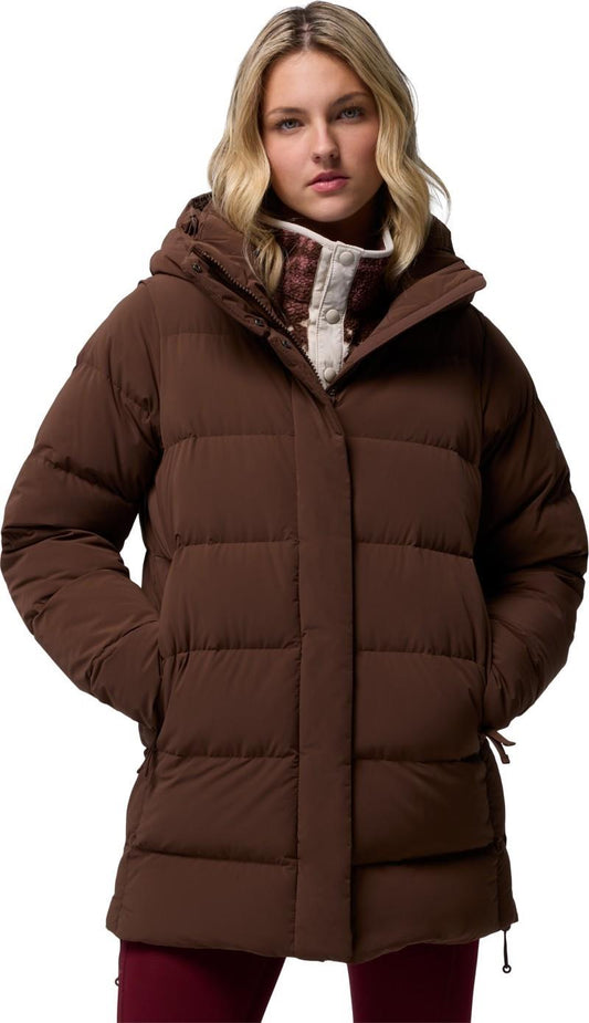 Amaze Puff Mid Hooded Jacket - Womens - tobacco 1