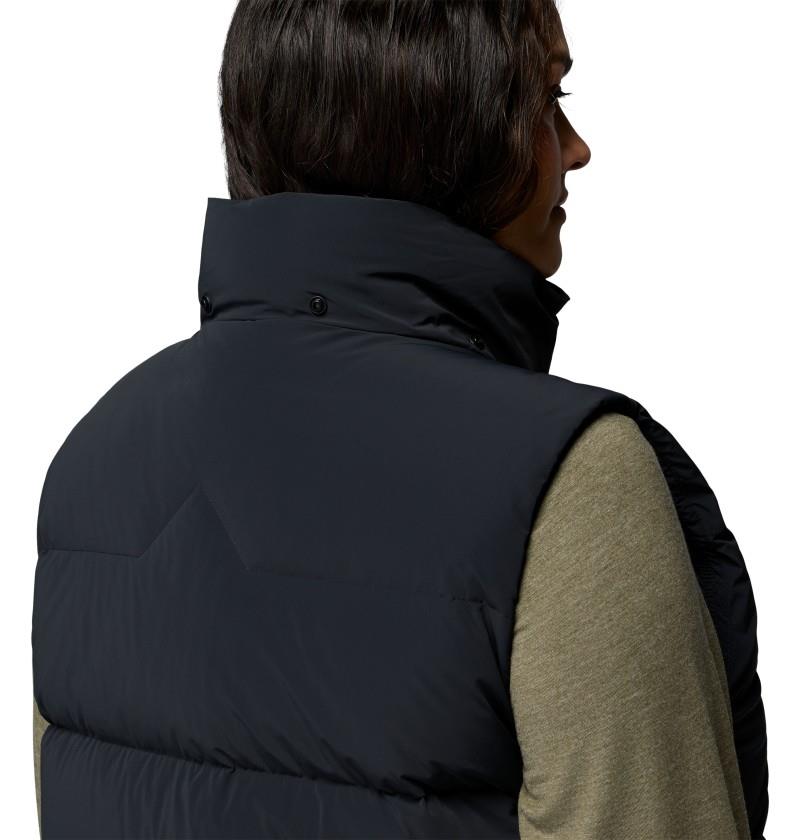 Amaze Puff Mid Hooded Vest, Extended - Womens - black 1