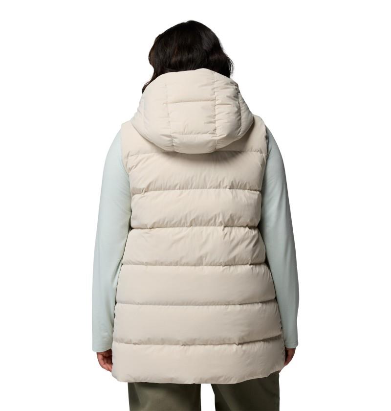 Amaze Puff Mid Hooded Vest, Extended - Womens - dark stone 1