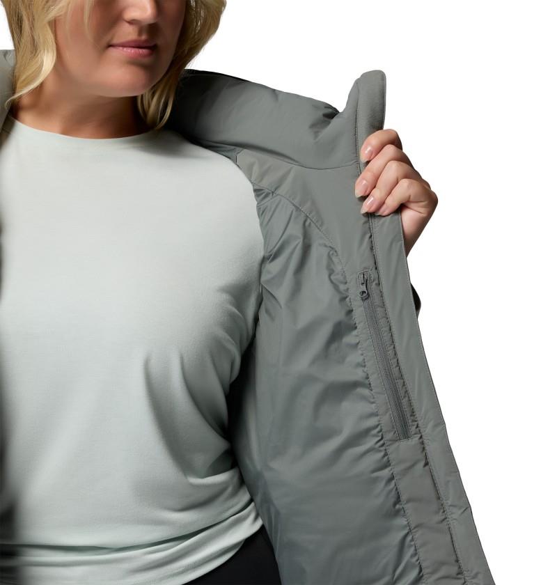 Amaze Puff Mid Hooded Vest, Extended - Womens - sedona sage 1