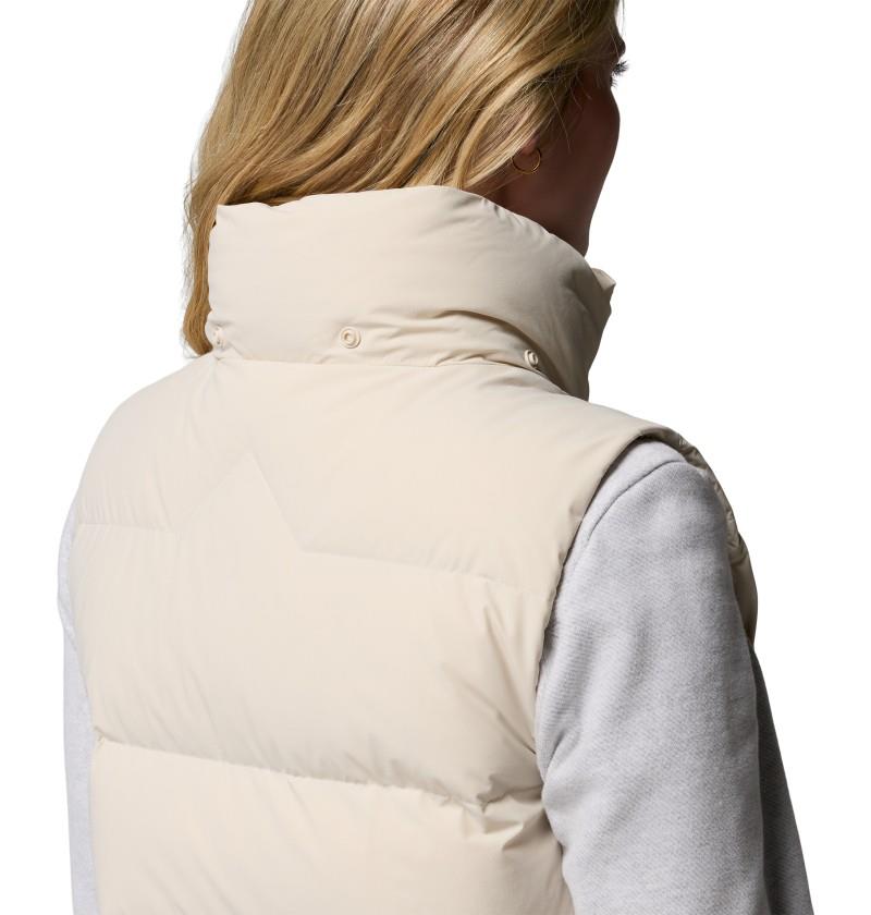Amaze Puff Mid Hooded Vest - Womens - dark stone 1
