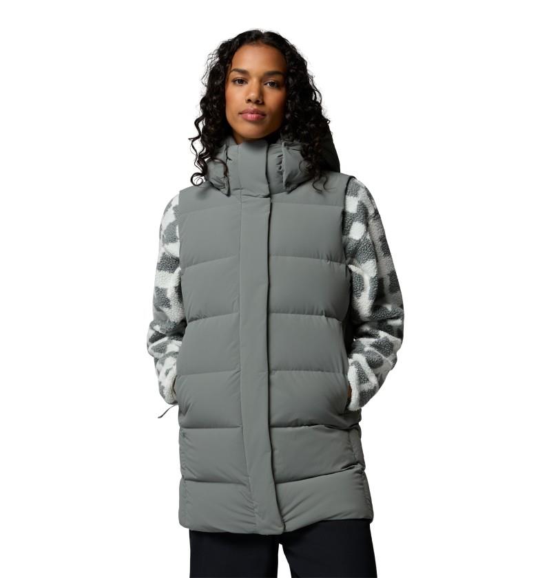 Amaze Puff Mid Hooded Vest - Womens - sedona sage 1