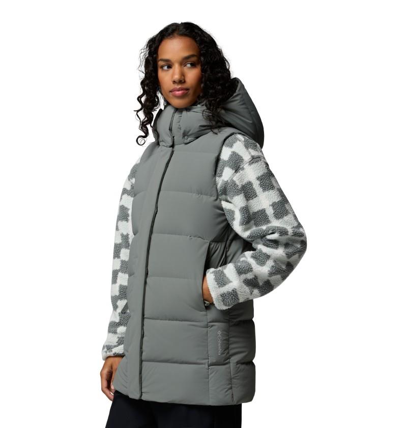 Amaze Puff Mid Hooded Vest - Womens - sedona sage 1
