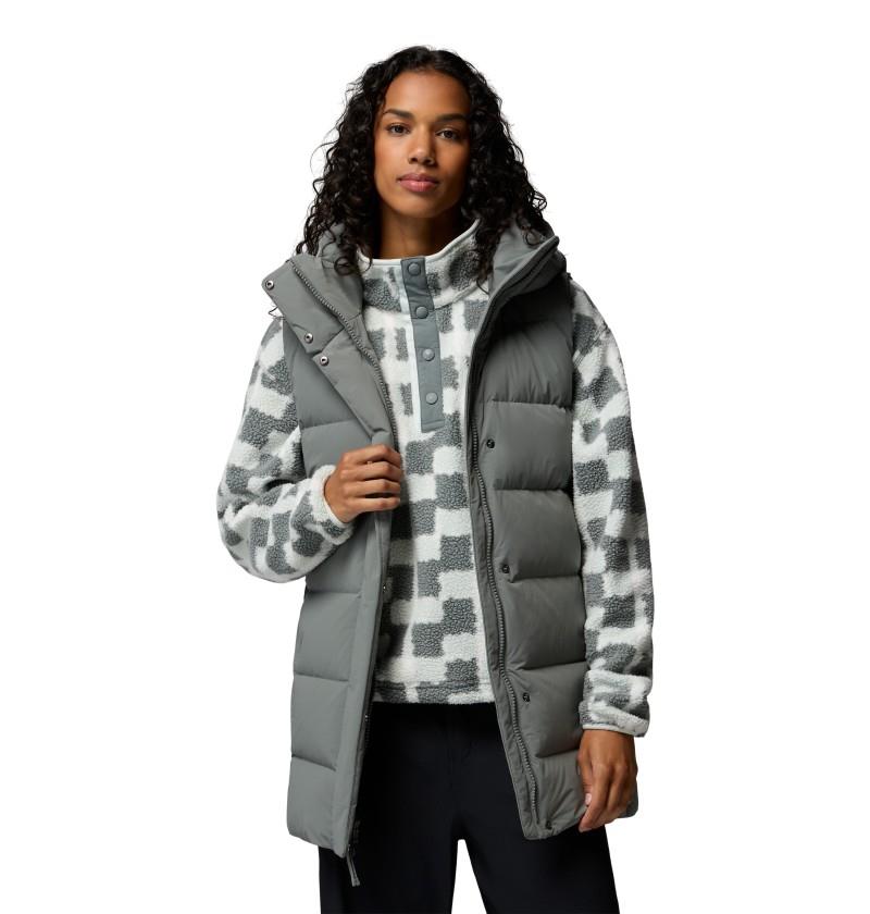 Amaze Puff Mid Hooded Vest - Womens - sedona sage 1