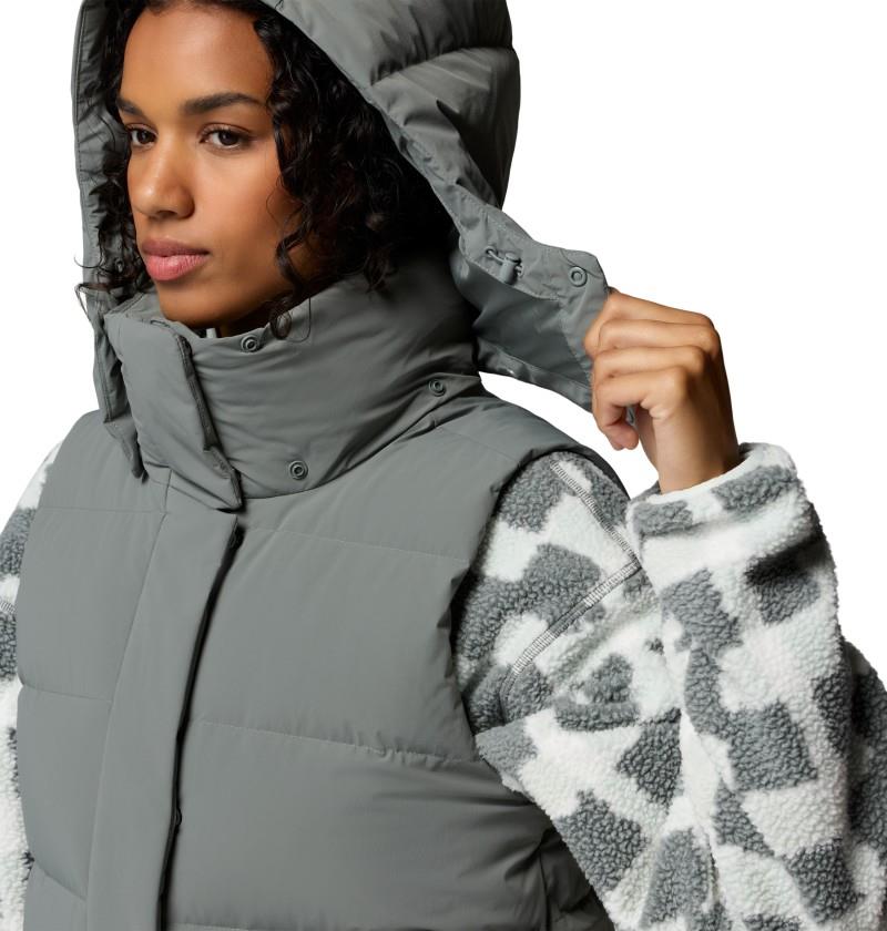 Amaze Puff Mid Hooded Vest - Womens - sedona sage 1