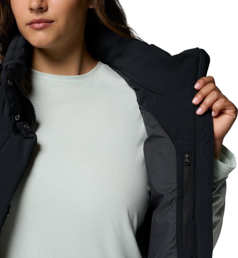Amaze Puff Vest, Extended - Womens - black 1