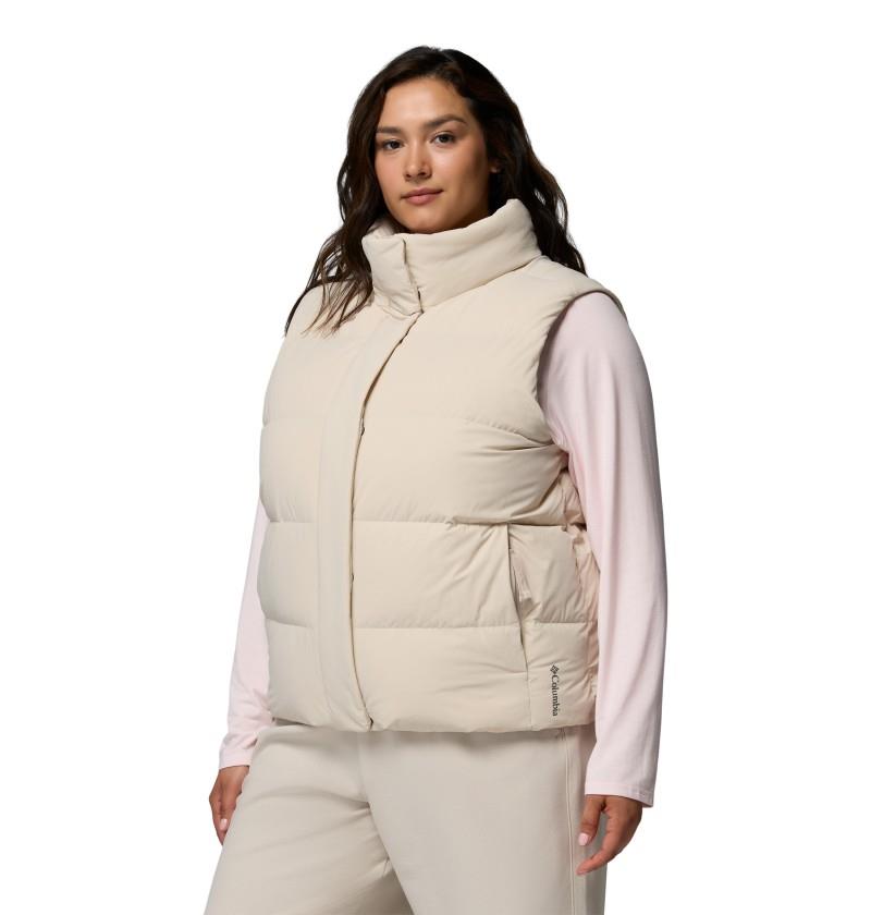 Amaze Puff Vest, Extended - Womens - dark stone 1