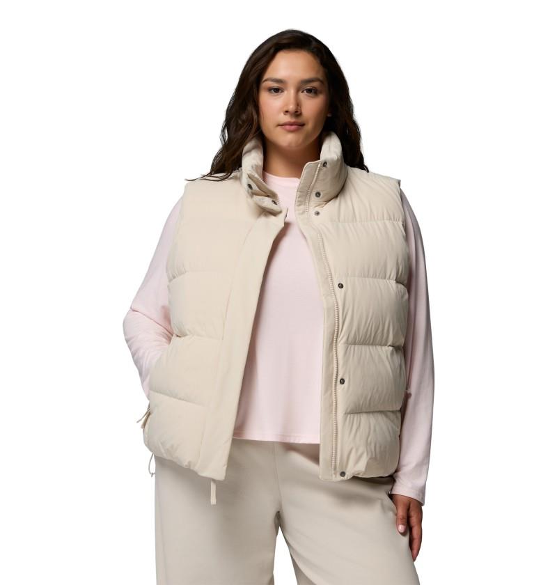 Amaze Puff Vest, Extended - Womens - dark stone 1