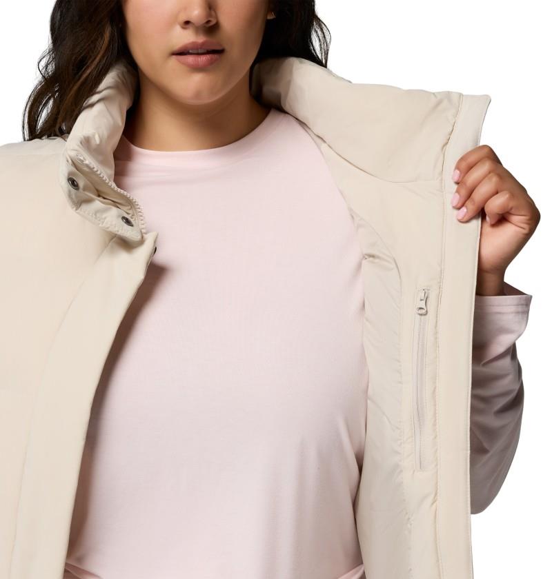 Amaze Puff Vest, Extended - Womens - dark stone 1