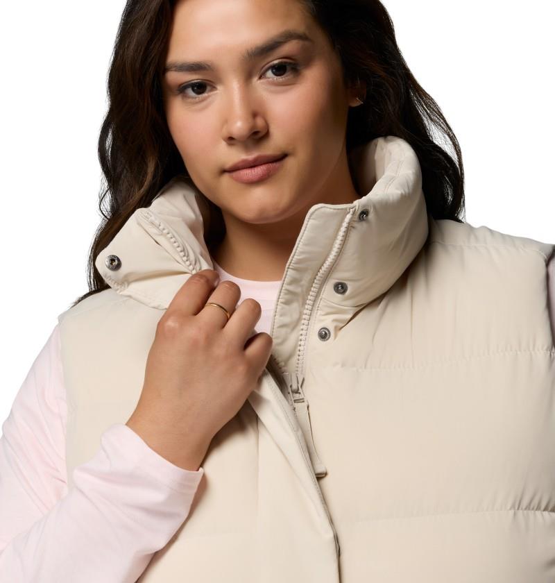Amaze Puff Vest, Extended - Womens - dark stone 1