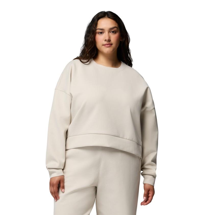 Amazesweats Heavyweight Crew, Extended - Womens - dark stone 1