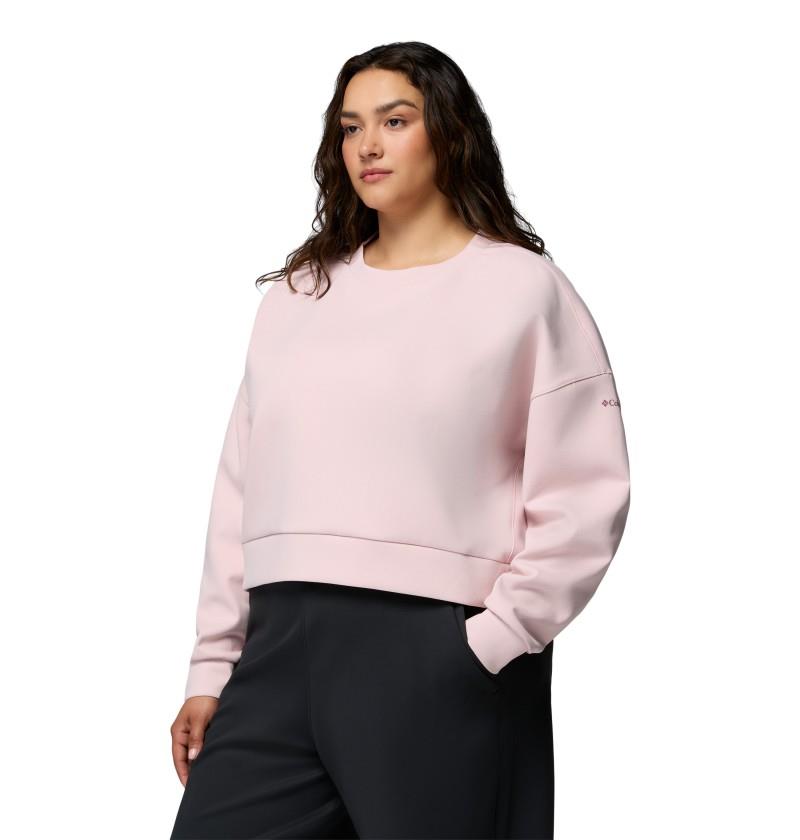 Amazesweats Heavyweight Crew, Extended - Womens - mineral pink 1