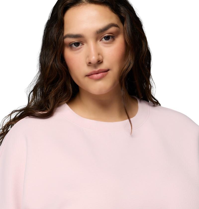 Amazesweats Heavyweight Crew, Extended - Womens - mineral pink 1