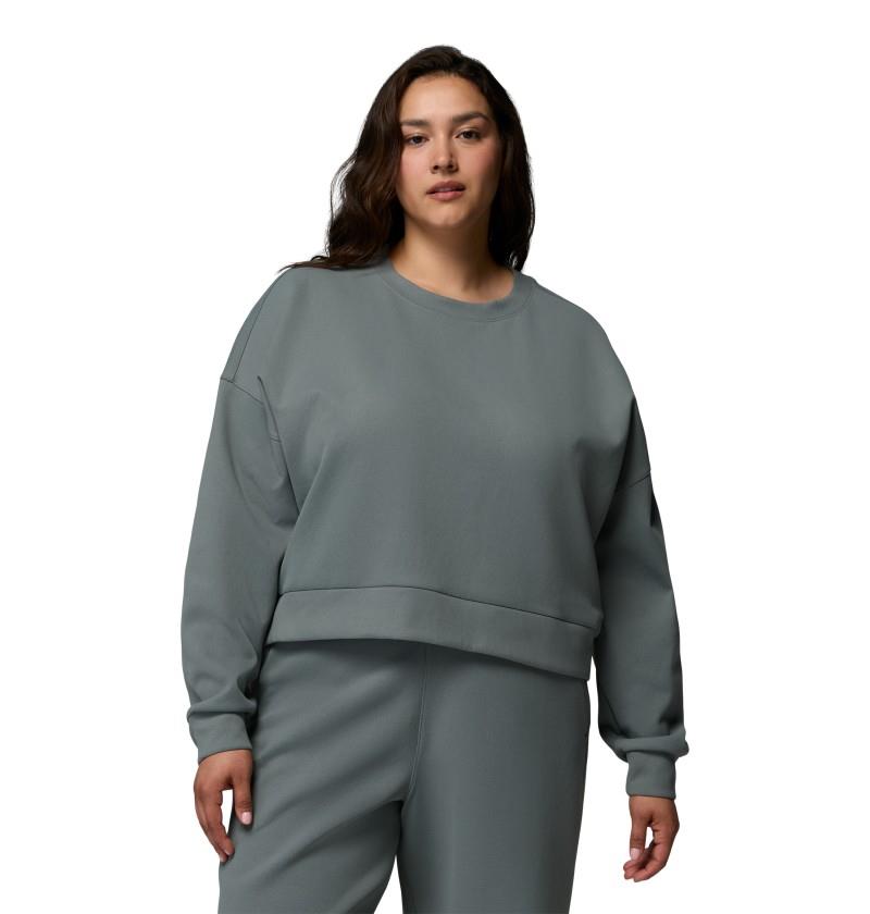 Amazesweats Heavyweight Crew, Extended - Womens - sedona sage 1