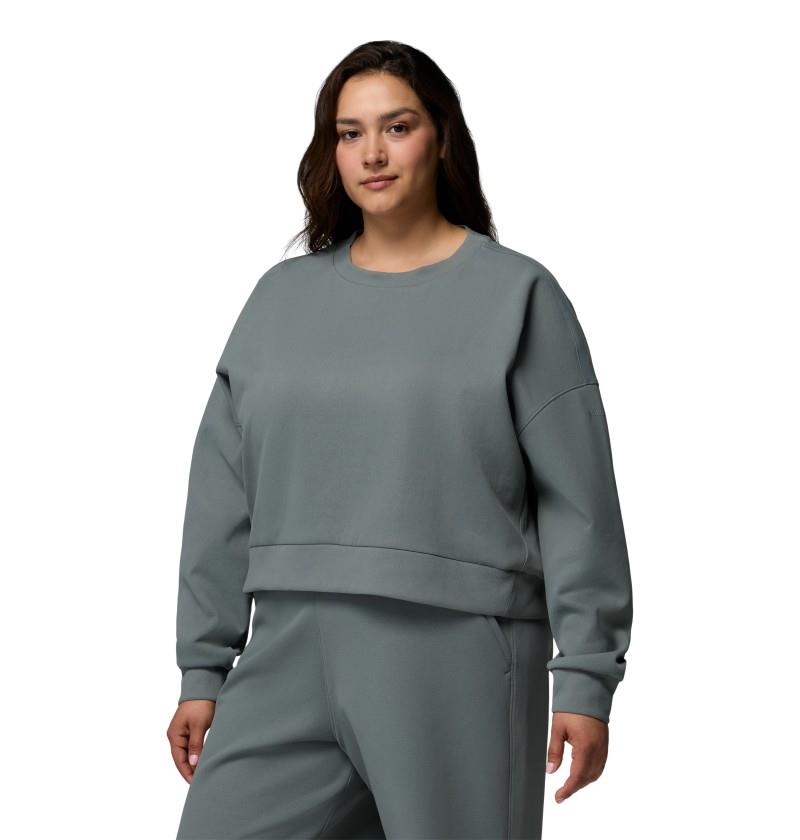 Amazesweats Heavyweight Crew, Extended - Womens - sedona sage 1