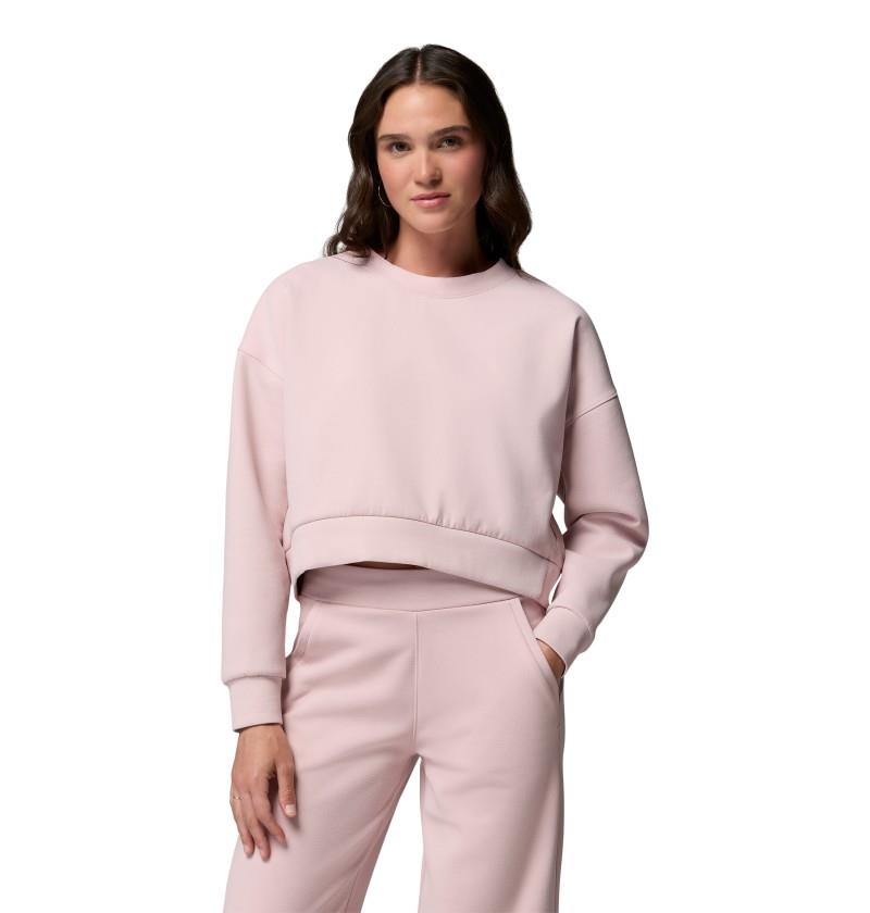 Amazesweats Heavyweight Crew - Womens - mineral pink 1