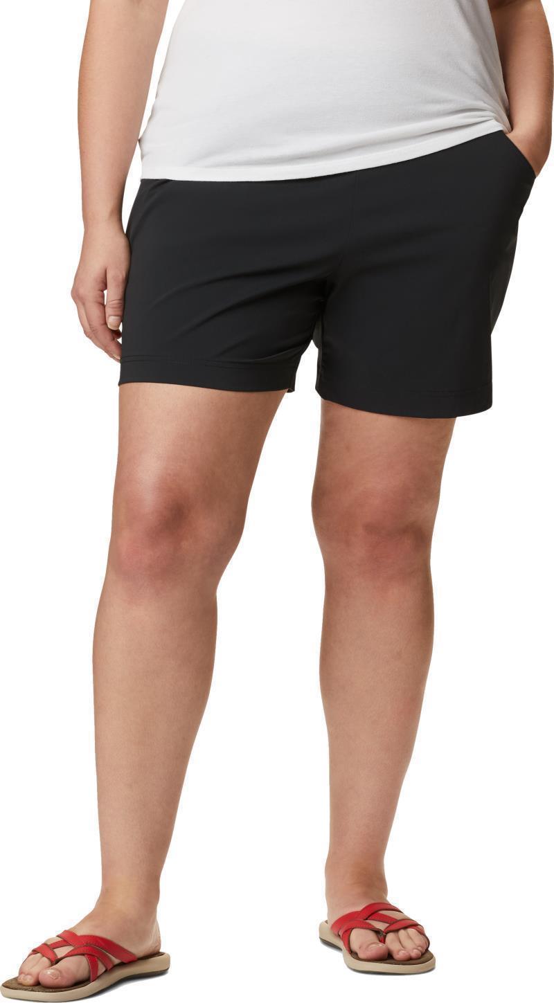 Anytime Casual Shorts, 6" Inseam, Extended - Womens - Black 1