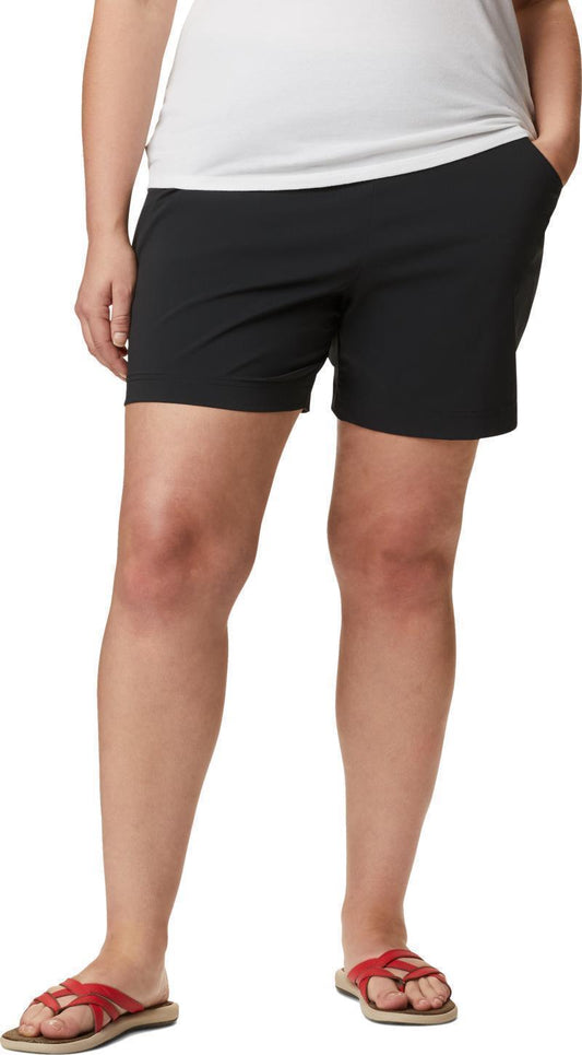 Anytime Casual Shorts, 6" Inseam, Extended - Womens - Black 1