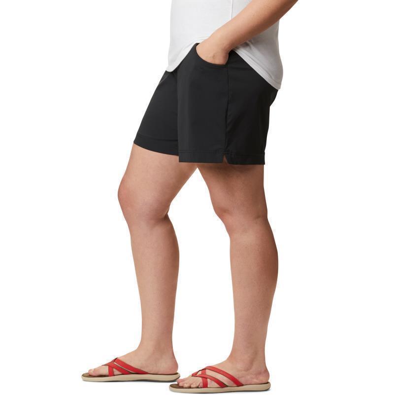Anytime Casual Shorts, 6" Inseam, Extended - Womens - Black 2