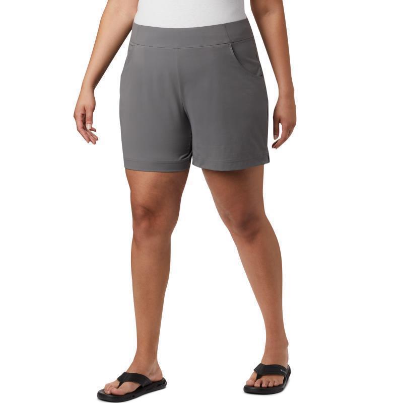 Anytime Casual Shorts, 6" Inseam, Extended - Womens - City Grey 1