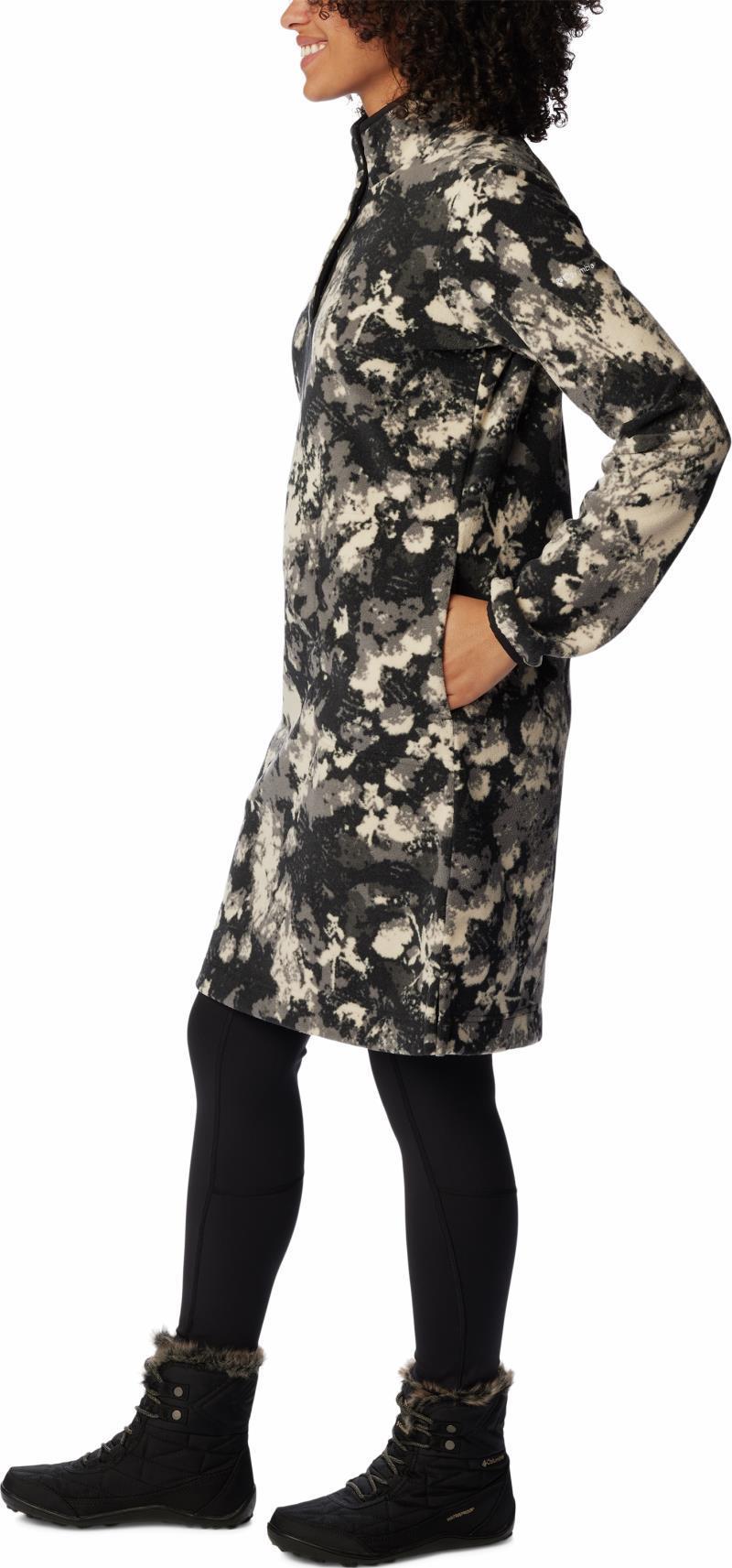 Anytime Fleece Dress - Black Iceblooms 4