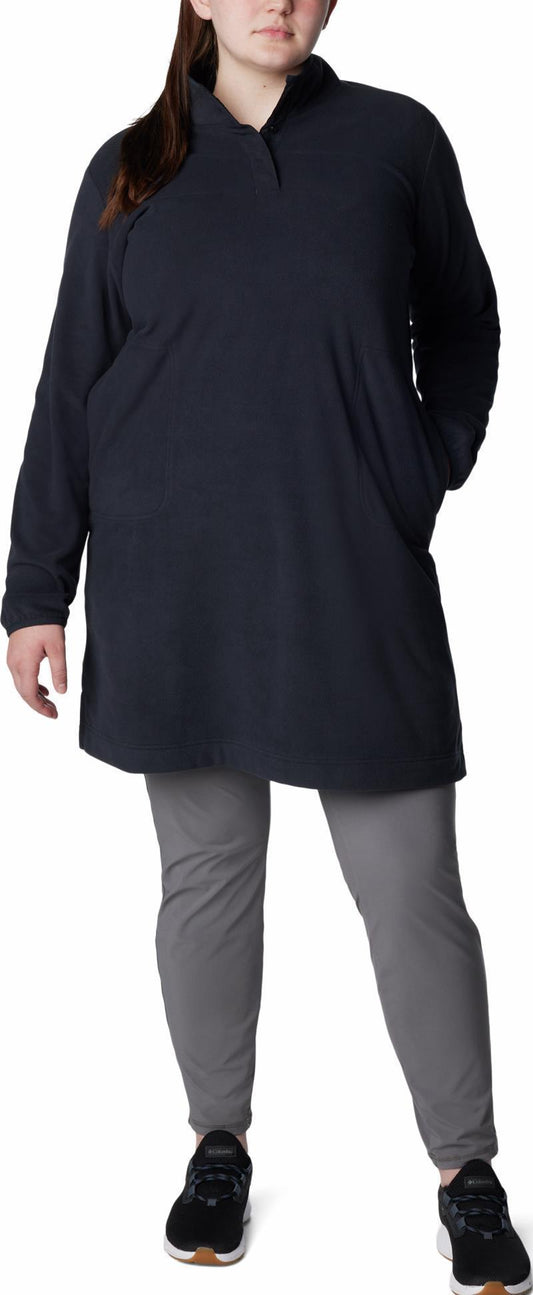 Anytime Fleece Dress - Plus - Black 1
