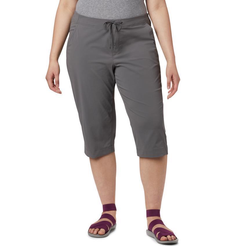 Anytime Outdoor Capris, 18" Inseam, Extended - Womens - City Grey 1