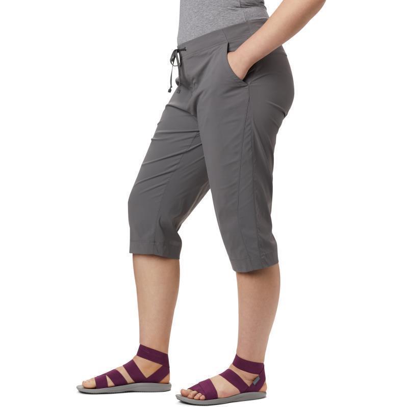 Anytime Outdoor Capris, 18" Inseam, Extended - Womens - City Grey 2
