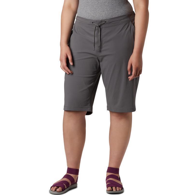 Anytime Outdoor Long Shorts, 13" Inseam, Extended - Womens - City Grey 1