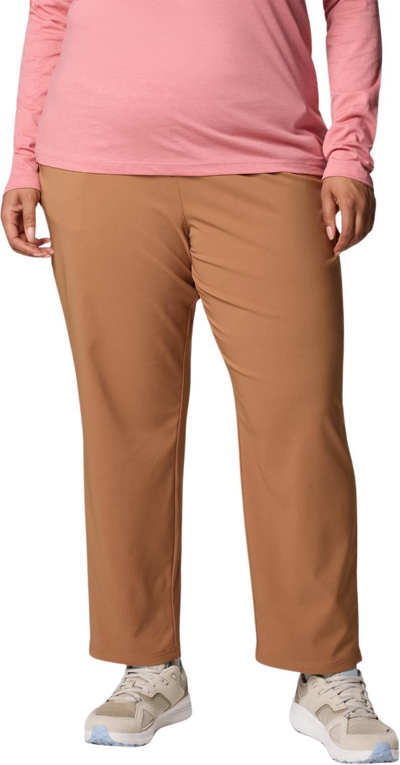 Anytime Pull-On Pants II, Short, Extended - Womens - Camel Brown 1