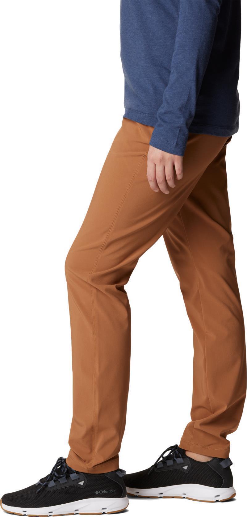 Anytime Slim Pull-On Pants, Reg - Womens - Camel Brown 2