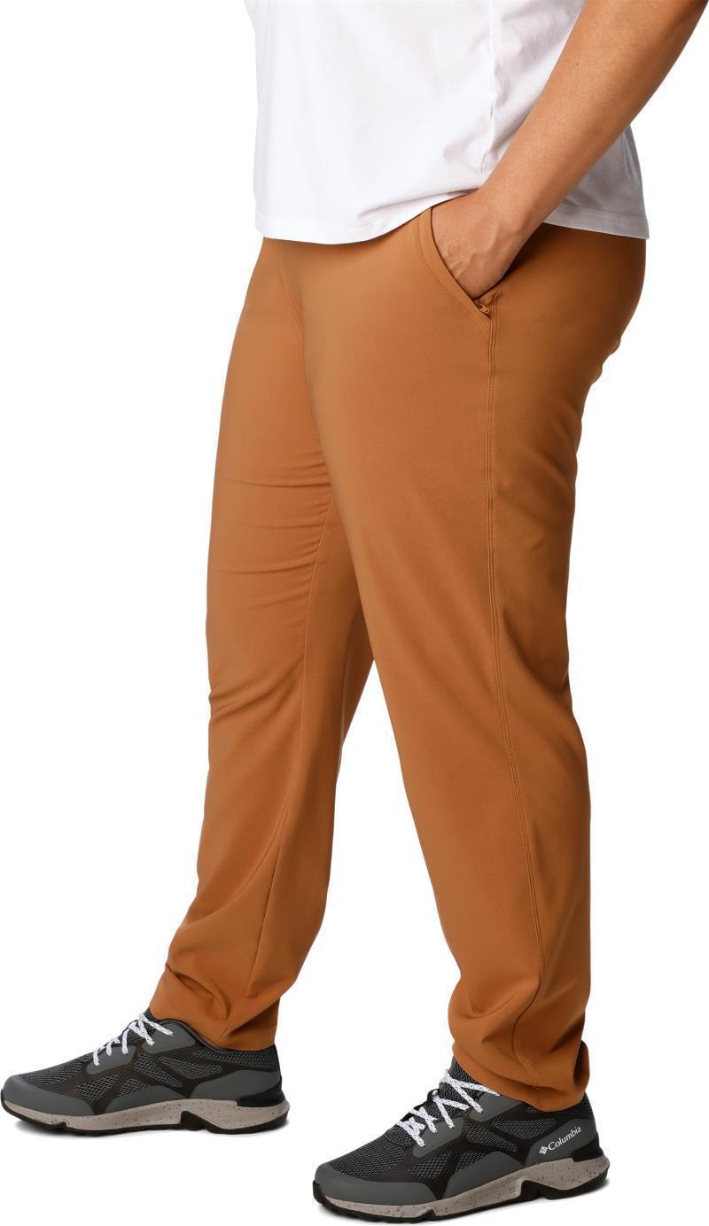 Anytime Slim Pull-On Pants, Short - Plus - Womens - Camel Brown 2