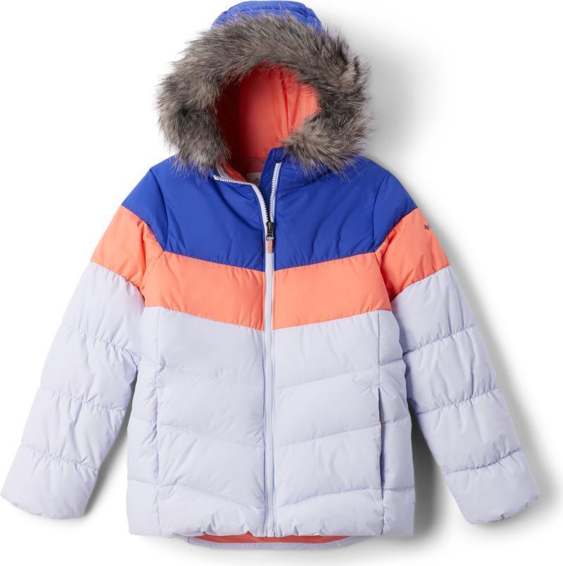 Arctic Blast III Jacket - Youth Girls - Snowdrift / Hot Coral / Clematis Blue 1