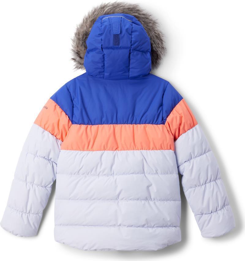 Arctic Blast III Jacket - Youth Girls - Snowdrift / Hot Coral / Clematis Blue 2