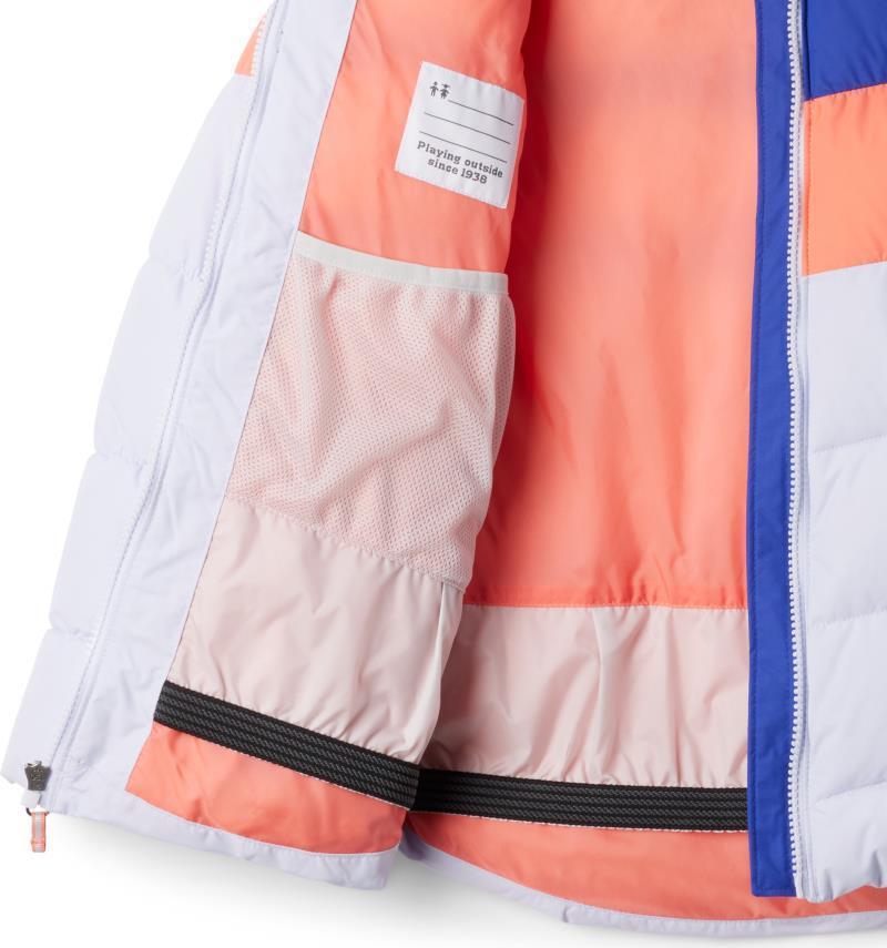 Arctic Blast III Jacket - Youth Girls - Snowdrift / Hot Coral / Clematis Blue 3