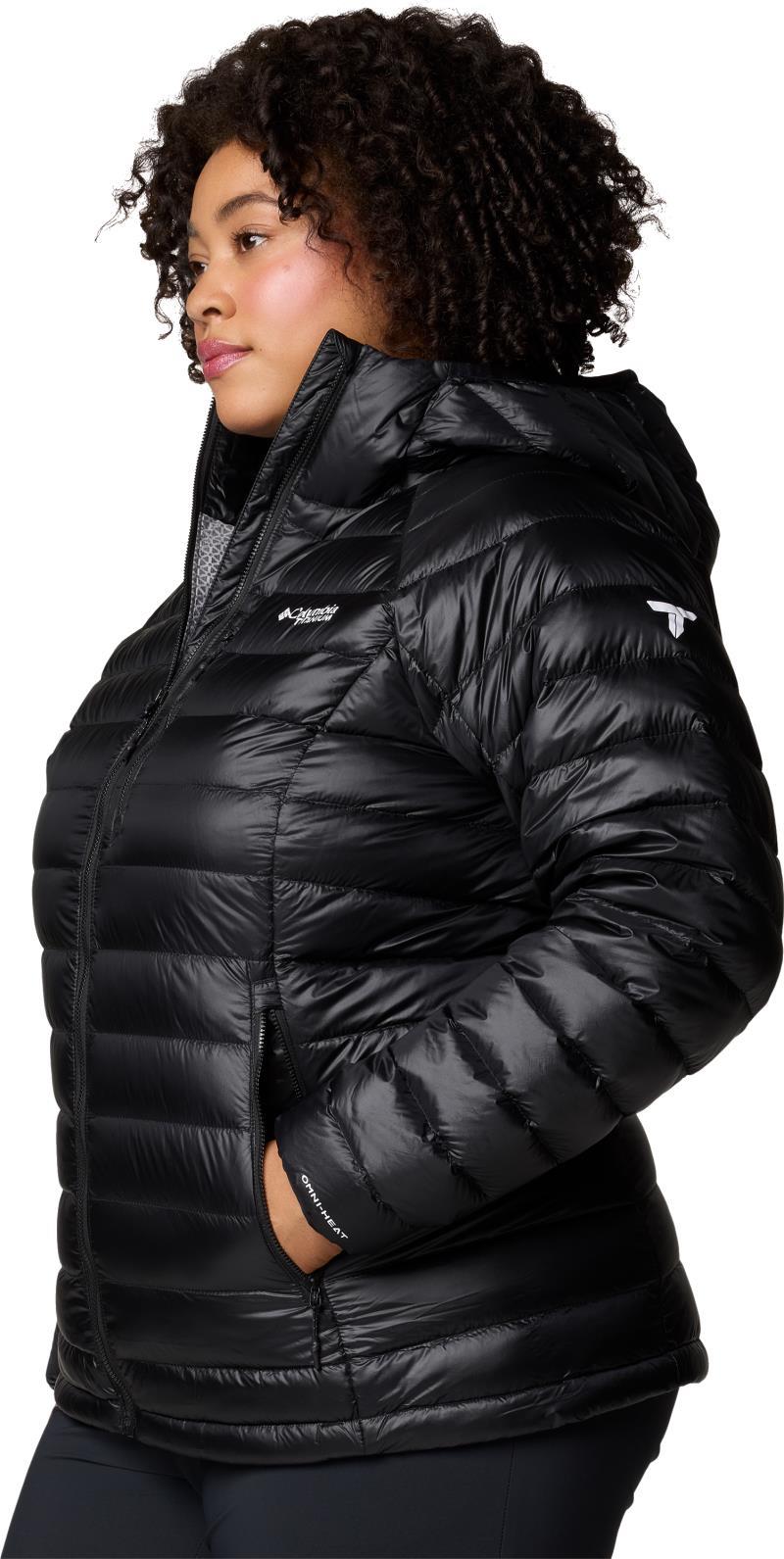 Arctic Crest Down Hooded Jacket, Extended - Womens - Black 2