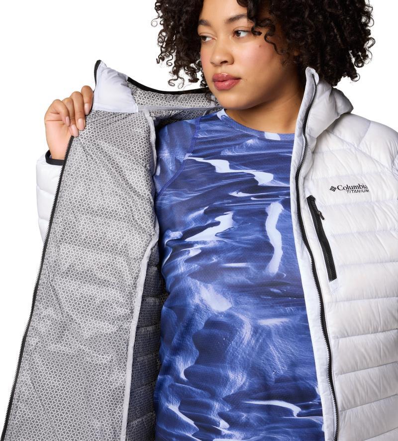 Arctic Crest Down Hooded Jacket, Extended - Womens - White 4