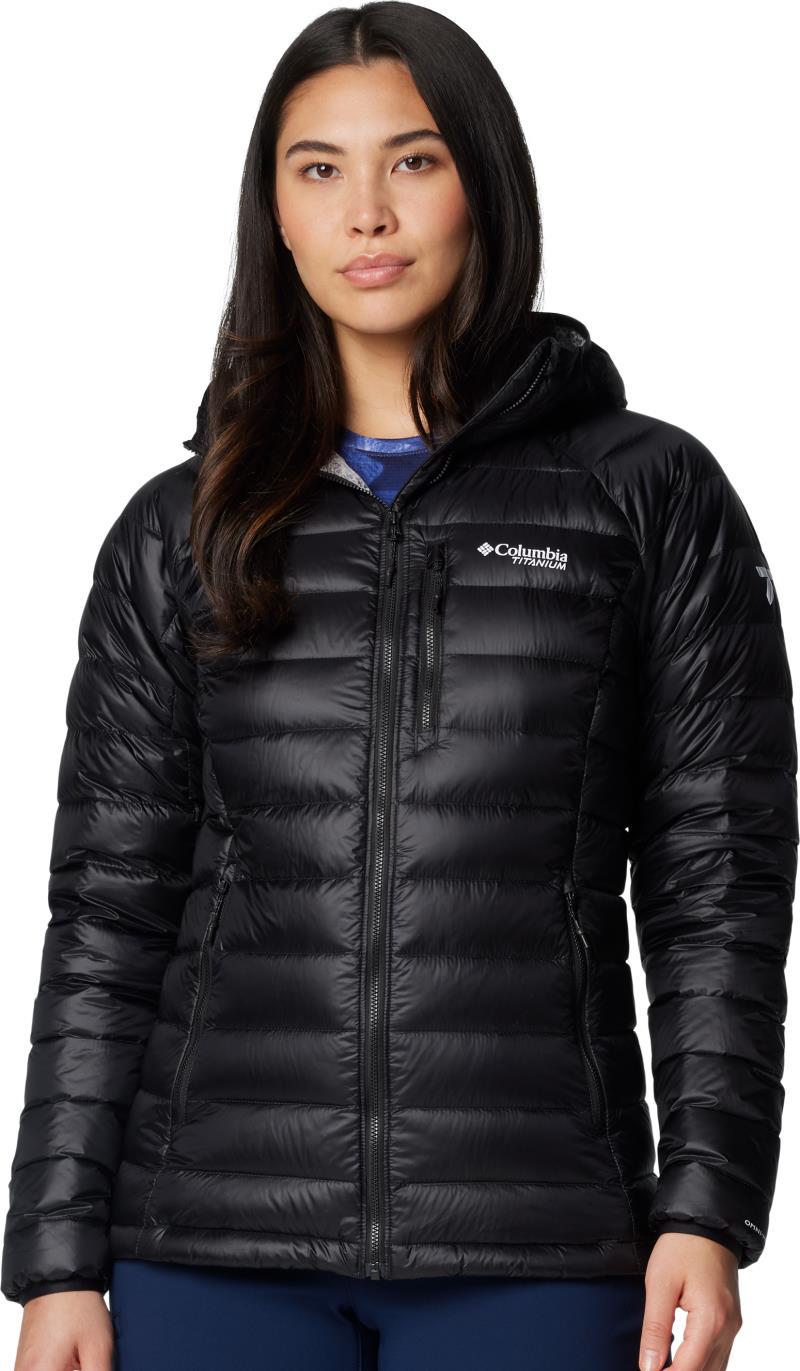 Arctic Crest Down Hooded Jacket - Womens - Black 1