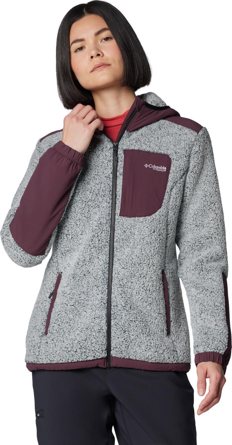 Arctic Crest Sherpa Full Zip - Womens - Moonvista / White 3