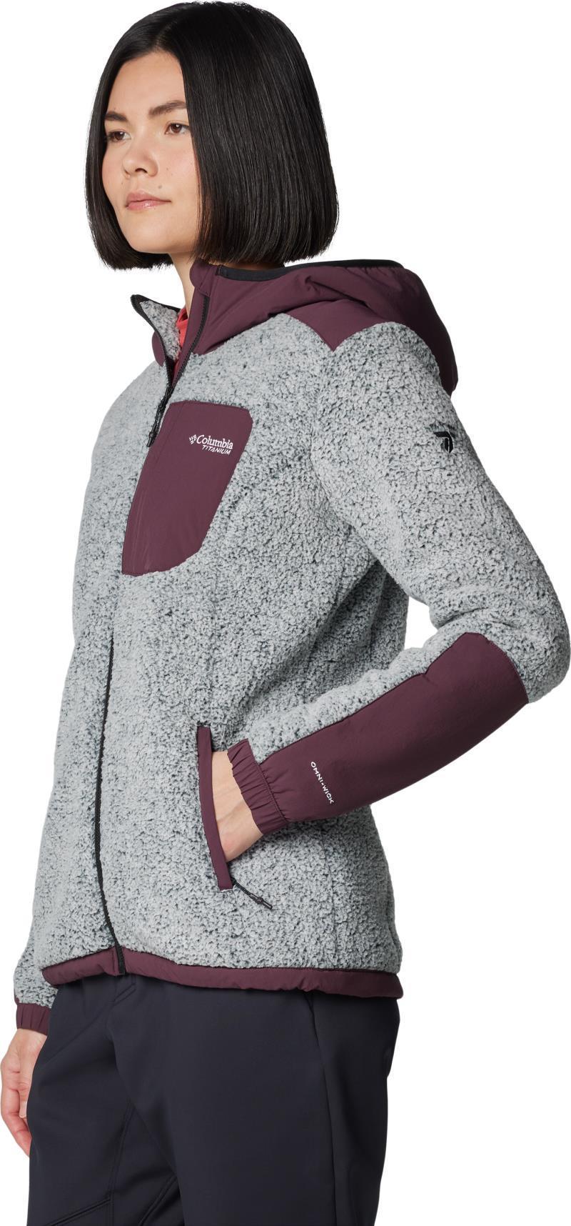 Arctic Crest Sherpa Full Zip - Womens - Moonvista / White 2